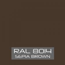 RAL 8014 Sepia Brown tinned Paint